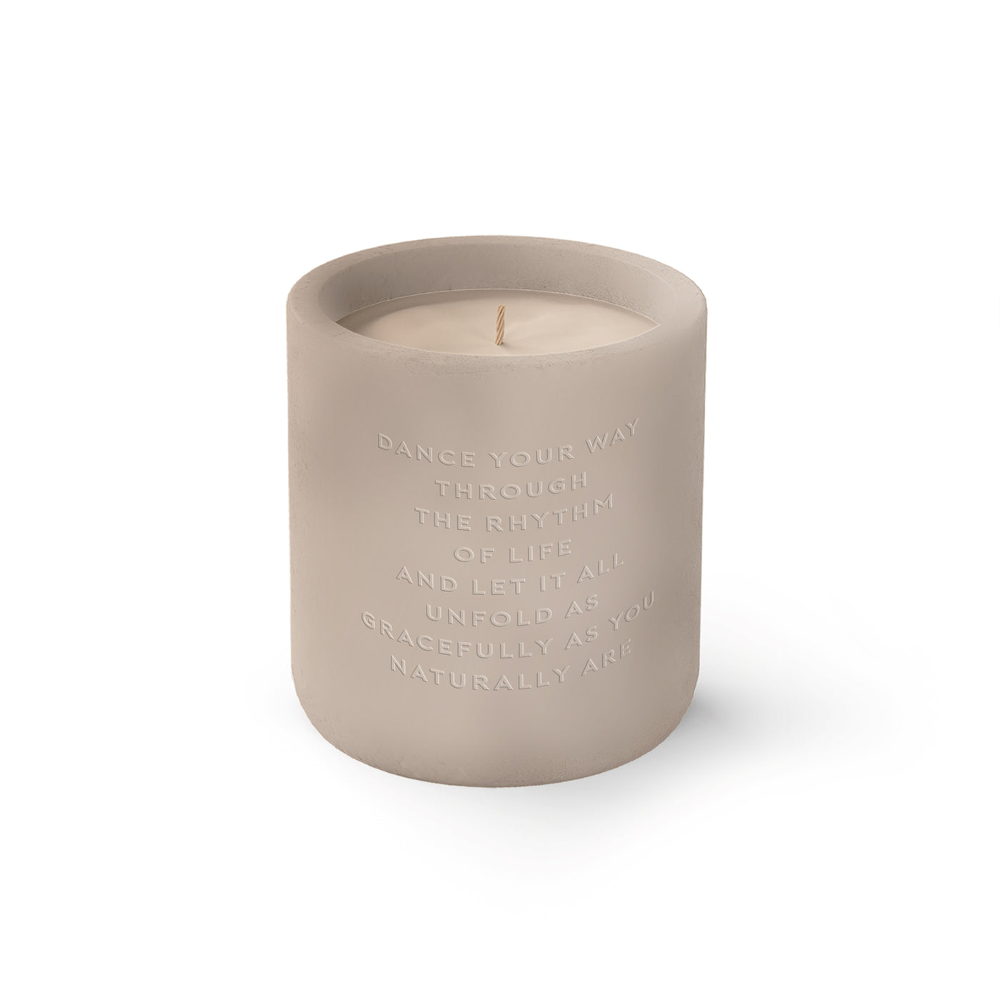 Cement candle