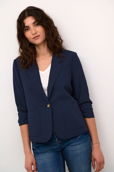 Cocamia blazer donkerblauw