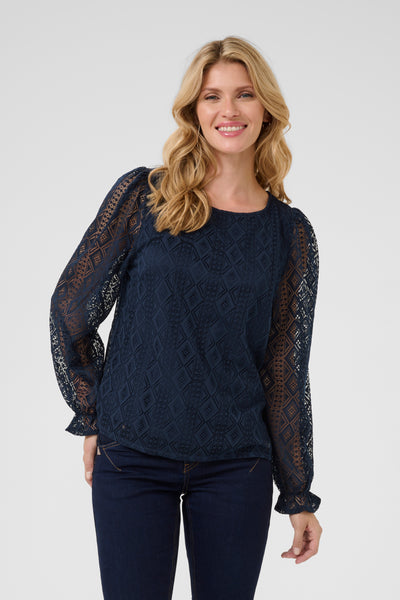 Valerie blouse blauw