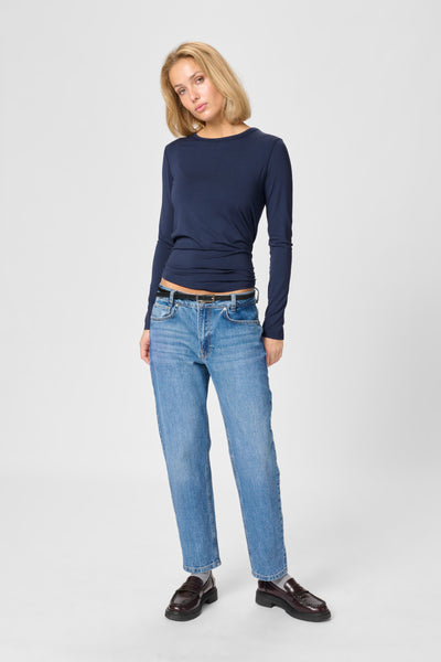 The Modal T-shirt donkerblauw