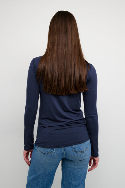 The Modal T-shirt donkerblauw