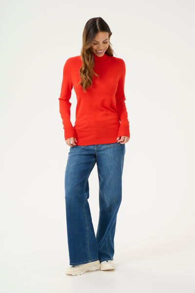 Astrid sous-pull rood