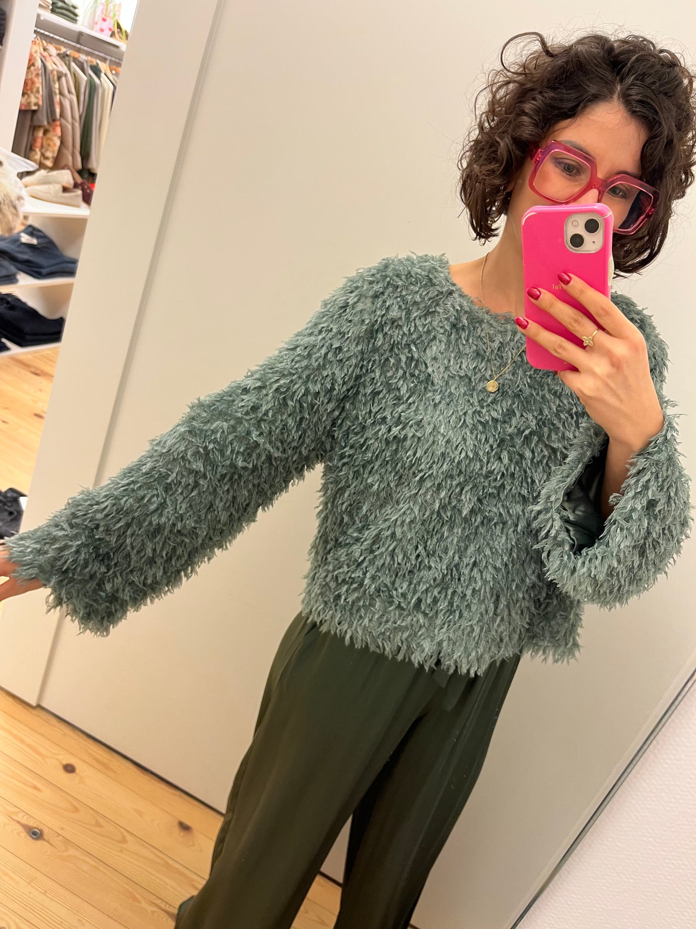 Fluffy blouse