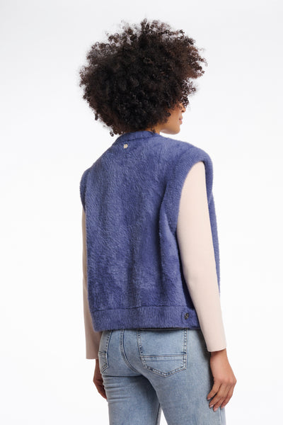 Elona waistcoat blauw