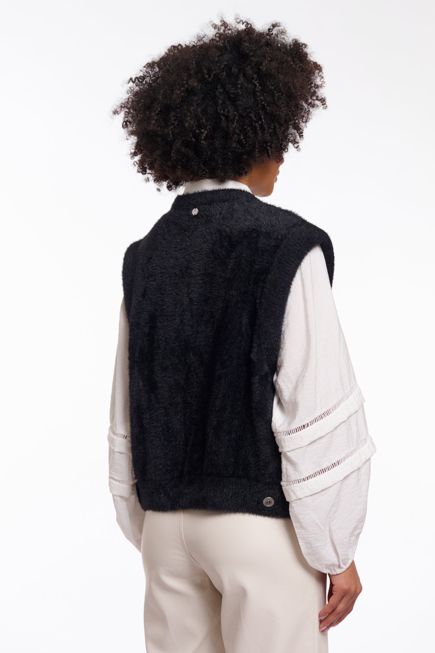 Elona waistcoat zwart