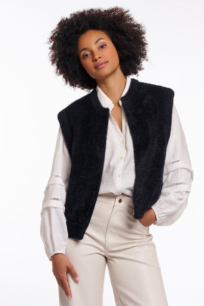 Elona waistcoat zwart