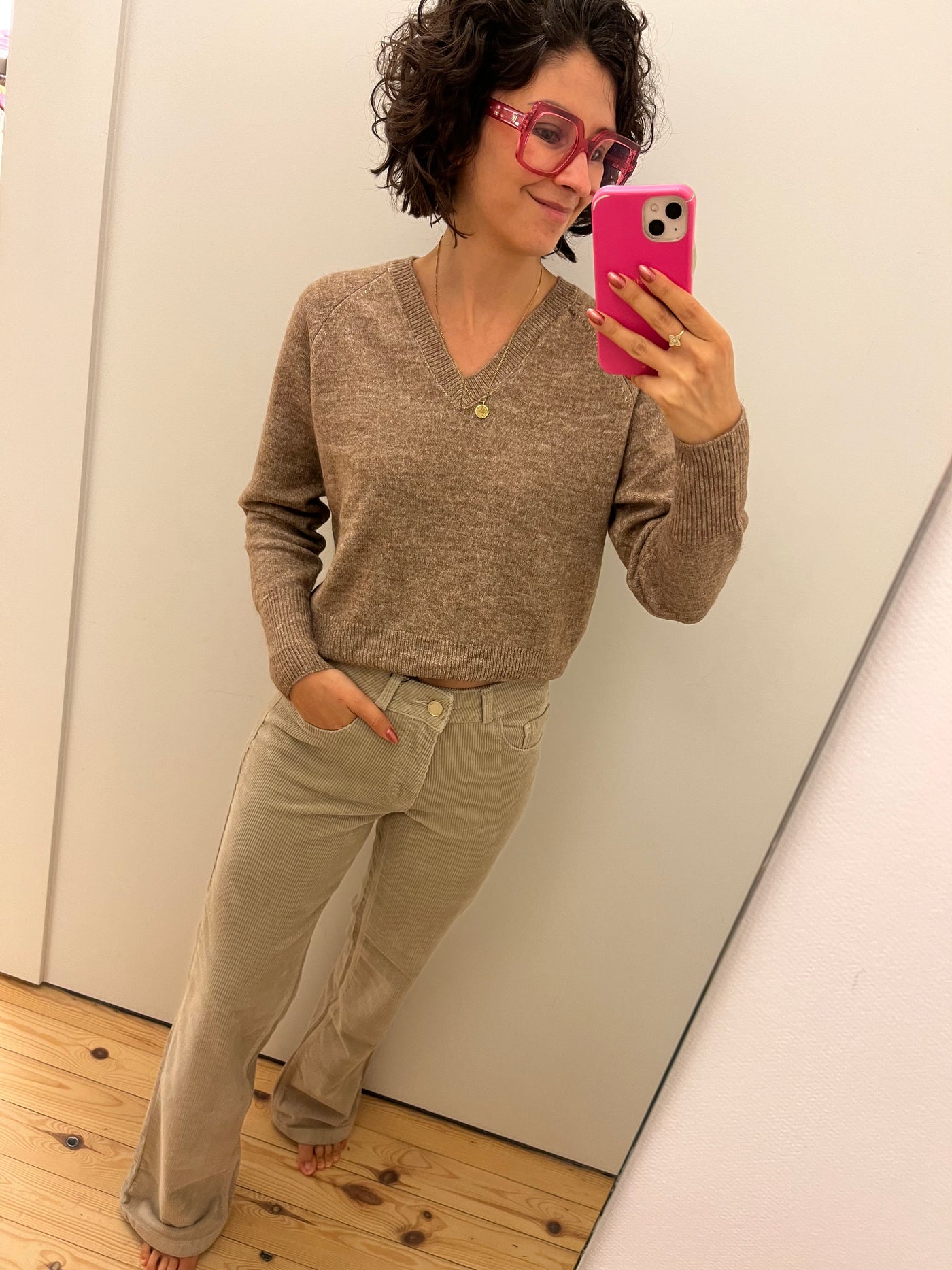 Niel trui beige