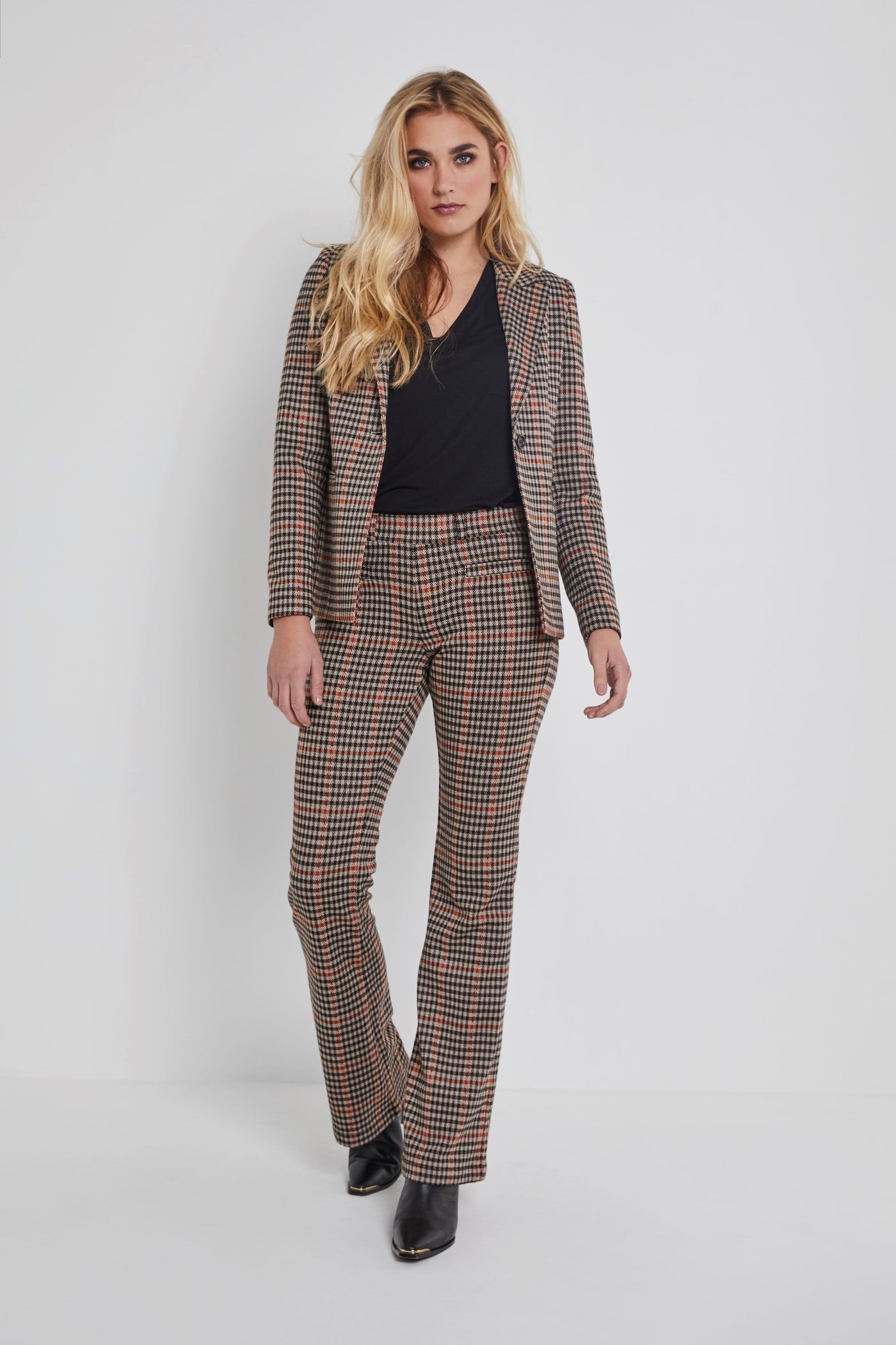 Jade broek geruit