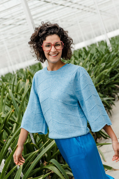 Claura trui blauw