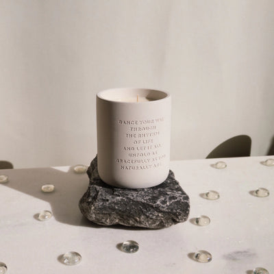 Cement candle