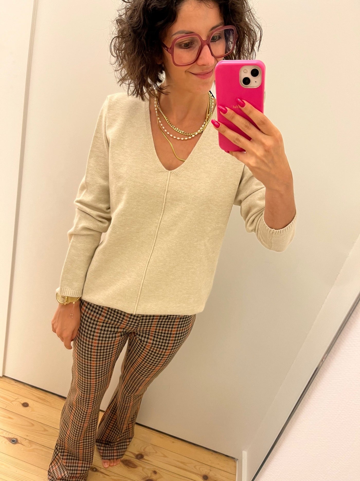 Claura trui beige