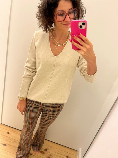 Claura trui beige