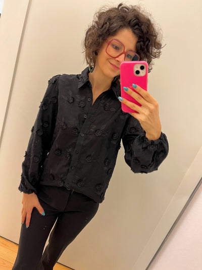 Marie blouse zwart