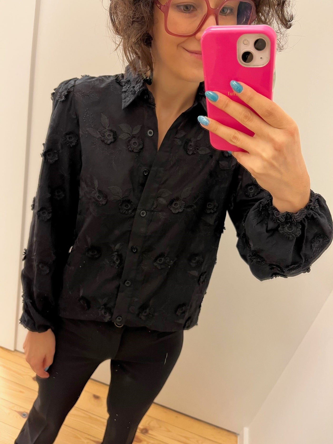 Marie blouse zwart